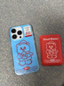 小莓介熱巴同款藍底線(xiàn)條小熊適用iphone16promax手機殼蘋(píng)果15Pro磁吸卡包14pm小眾13pro女生12防摔保護套 藍底紅色線(xiàn)條小熊+磁吸卡包 iPhone 15 Pro 曬單實(shí)拍圖