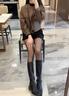 優(yōu)棵樹光腿神器秋冬季空姐黑一體透膚連褲襪女保暖黑絲襪透肉加絨打底褲 黑透膚連腳【200g/10-20°c】 1條 均碼 【適合80-150斤/155-175cm】 曬單實(shí)拍圖