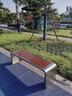 不銹鋼公園椅戶(hù)外長(zhǎng)椅鐵藝防腐塑木長(zhǎng)凳室外廣場(chǎng)休息條凳公共座椅 U型1m*40寬*45高 201不銹鋼 曬單實(shí)拍圖