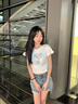 斤慕破洞毛邊牛仔短褲女百搭夏季薄款高腰顯瘦辣妹熱褲潮ins M(95-105斤) 曬單實拍圖