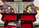 錦貝傳說 首飾盒螺鈿漆器結(jié)婚禮物生日情人節(jié)嫁妝盒子項鏈?zhǔn)骤C飾品收納盒 B-043國色天香【經(jīng)典推薦】 曬單實拍圖
