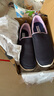 斯凱奇（Skechers）健步鞋丨男女同款春夏透氣一腳蹬女運(yùn)動(dòng)老人鞋散步鞋媽媽鞋休閑鞋 女款-海軍藍(lán)色/薰衣草色/NVLV 38 曬單實(shí)拍圖