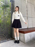 NINE WEST玖熙厚底樂福鞋女增高2025新款黑色牛皮軟底英倫風(fēng)小皮鞋 黑色 37 曬單實(shí)拍圖