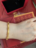 中國(guó)黃金（CHINA GOLD）黃金手鏈足金竹節(jié)手飾古法節(jié)節(jié)高升手七夕情人節(jié)禮物送女朋友老婆 竹節(jié)手鏈 約2.8g 曬單實(shí)拍圖
