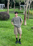 LAZY DAY TREND戶(hù)外山系防曬速干T恤男夏季寬松休閑輕量化涼感工裝短袖 叢林綠 XL 曬單實(shí)拍圖
