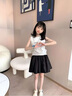 真維斯童裝女童短褲2025新款夏季兒童百褶裙褲夏裝大童外穿防曬短褲 【高彈涼感有打底更放心】黑色 130 【推薦體重45-56斤】 曬單實拍圖