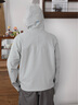 SKYPEOPLE天空人 男士 Gridfleece? 復合抓絨連帽夾克 大理石灰 L 曬單實(shí)拍圖
