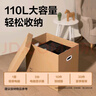得力(deli)搬家紙箱 加厚特大號(hào)紙箱子快遞打包箱收納箱整理箱包裝紙殼箱 55*40*50cm【帶蓋-5個(gè)裝】PK147 曬單實(shí)拍圖
