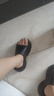 名創(chuàng)優(yōu)品（MINISO）洞洞鞋女男夏季外穿沙灘涼鞋防滑厚底踩屎感包頭涼拖鞋黑色38-39 曬單實(shí)拍圖