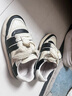 FOOT INDUSTRY 足下工業(yè)「品牌經(jīng)典」網(wǎng)球板鞋百搭運(yùn)動(dòng)休閑舒適真皮板鞋男女 古白 37 曬單實(shí)拍圖