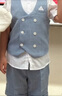蘿卜唄唄（LUOBOBEIBEI）男童西裝春夏季襯衫兒童馬甲套裝兒童節演出服 140  曬單實(shí)拍圖