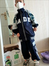 G.DUCKKIDS兒童裝男童春秋裝套裝2024新款中大童秋季休閑外套運(yùn)動(dòng)褲兩件套 藏青色【MADE】兩件套 150【適合身高135-145厘米 曬單實(shí)拍圖