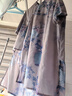 糜嵐（MieLanat）國風(fēng)苧麻上衣中式改良旗袍中長款女士棉麻禪服女夏季禪意女裝套裝 灰色上衣 XL 曬單實(shí)拍圖