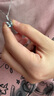 ENZO 典雅系列 18K金海藍(lán)寶鉆石吊墜女送銀鏈 EZV2990 18K金海藍(lán)寶鉆石吊墜 曬單實(shí)拍圖