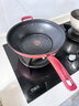 特福（Tefal）炒鍋不粘鍋家用炒菜鍋少油煙鍋32cm炒鍋佳溫紅心磁爐通用炒鍋 曬單實(shí)拍圖