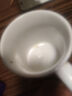 潔雅杰陶瓷馬克杯帶蓋450ml咖啡牛奶早餐杯辦公水杯子男女茶杯白色 曬單實(shí)拍圖