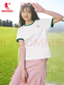 喬丹休閑短袖T恤衫女2025夏季女生潮流純棉寬松百搭圓領(lǐng)短t 曬單實(shí)拍圖