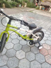 361度兒童自行車3-6-8-10-12歲男女小孩學生單車雙剎車腳踏輔助輪禮物 T1輻條輪【探險綠】高碳鋼/碟剎 14寸（身高約95-115cm） 曬單實拍圖