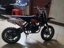 朗創(chuàng  )24年新款小型摩托車(chē)兒童49cc迷你摩托小越野車(chē)混合油汽油燃油成人 2沖混合手拉啟動(dòng)油黑色 曬單實(shí)拍圖