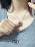 紀希哲 GICICE紫水晶項鏈女士手鏈輕奢設計感寶石吊墜鎖骨鏈 紫金之光紫水晶項鏈 【定制禮盒】 曬單實(shí)拍圖