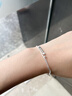 中國黃金（CHINA GOLD）銀手鏈女S925純銀雙層滿天星手鏈時尚手串七夕情人節(jié)禮物送女友 滿天星手鏈【玫瑰禮盒】 曬單實拍圖