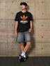 adidas經(jīng)典印花純棉運動(dòng)上衣圓領(lǐng)短袖T恤男裝夏季阿迪達斯三葉草 黑色   L 曬單實(shí)拍圖