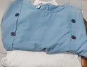 皮爾卡丹（pierre cardin）時(shí)尚棉麻套裝女夏季新款復(fù)古大碼寬松顯瘦休閑時(shí)尚百搭亞麻兩件套 淺藍(lán)色 L建議105-120斤 曬單實(shí)拍圖