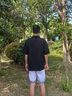 卡賓（CABBEEN）【重磅純棉】男裝火元素logo短袖Polo衫拉鏈翻領(lǐng)上衣潮牌T恤 煤黑色01 L /175/50 曬單實拍圖