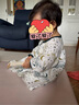 nest designs嬰兒睡袋嬰幼兒春秋款四層雙層竹棉紗布寶寶分腿睡袋四季防踢被 初雪-雙層(建議室溫26-28℃) 80碼(身高70-80cm)年齡0.6-1.5歲 曬單實(shí)拍圖