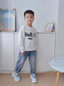 班尼路童裝男童套裝秋季2025新款兒童校園百搭長(zhǎng)袖衛(wèi)衣褲子帥氣運(yùn)動(dòng)衛(wèi)褲 白 BNL自信笑臉中+黑 BNL第一步伐X 110 曬單實(shí)拍圖
