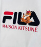 FILA 斐樂(lè)官方男子針織短袖衫2025夏新款狐貍刺繡休閑舒適純棉T恤 云菇白-WT XL 180/100A/XL 曬單實(shí)拍圖