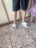 利達(dá)妮（TZLDN）踩屎感拖鞋男士外穿運(yùn)動(dòng)潮流室內(nèi)家居防滑防臭厚底戶外涼拖鞋夏季 白極黑 40-41 【適合39-40碼】 曬單實(shí)拍圖