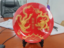 琉晴金箔龍鳳呈祥擺盤(pán)新婚禮物送新娘閨蜜結婚禮物送新人高檔客廳裝飾 龍鳳呈祥8寸（擺盤(pán)直徑20厘米） 曬單實(shí)拍圖