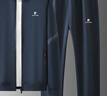皮爾卡丹（pierre cardin）套裝男春秋季休閑開衫寬松時(shí)尚運(yùn)動(dòng)衛(wèi)衣長(zhǎng)褲兩件套 深藍(lán) 2XL 曬單實(shí)拍圖