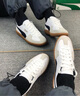彪馬（PUMA）【德訓(xùn)鞋】多巴胺薄底T頭鞋男女新款板鞋 PALERMO 396464 白-灰色-樹膠色-01 38 曬單實(shí)拍圖
