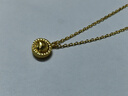 周大福貓眼圓珠黃金項(xiàng)鏈套鏈(工費(fèi)180)40cm約4.45g F222153 曬單實(shí)拍圖