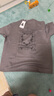 杰克·瓊斯（JACK&JONES）男裝復(fù)古簡約舒適基礎(chǔ)百搭哥特字母飛鳥寬松圓領(lǐng)短袖T恤男 068深鷗灰 3XL (195) 曬單實拍圖