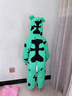G.DUCKKIDS童裝兒童連體睡衣女童春秋季純棉家居服女寶寶青蛙爬服防著(zhù)涼睡袋 綠色 90碼建議80-90cm1歲半-2歲 曬單實(shí)拍圖