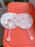 賢馨兒童玩具小扇子家用蒲扇寶寶清涼蒲扇可啃咬夏天驅蚊便攜塑料扇 寶媽大扇子-BY牛油果藍莓番茄桃（大號2把） 曬單實(shí)拍圖