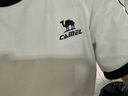 駱駝（CAMEL）夏日純棉T神男女寬松圓領(lǐng)短袖上衣T恤 C35BAXLN056A 無際白 XS 曬單實(shí)拍圖