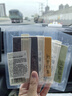 氣味圖書館（SCENT LIBRARY）車載香水卡片車載香薰汽車擺件衣柜香薰3片裝 綠茶+普洱+白茶 曬單實拍圖