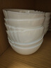 樂美雅（Luminarc）餐具樂美雅白玉玻璃碗碟餐具套裝家用飯碗湯碗 [飯碗12cm]經典露特莎-6只裝白玉 曬單實拍圖