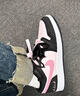 耐克（NIKE）定制AirJordan1AJ1芝芝莓莓蝴蝶結黑粉低幫女子板鞋 芝芝莓莓 定制款不支持退換 贈送 35.5 只賣(mài)正品 假一賠三 曬單實(shí)拍圖