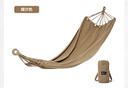 牧高笛（MOBIGARDEN）吊床 戶外露營單人沙灘休閑加厚帆布吊床夢搖 NX22671030 暖沙色 曬單實拍圖