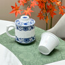漢茗景德鎮(zhèn)玲瓏辦公杯高端商務(wù)伴手禮茶水分離杯陶瓷泡茶杯送男士父親 纏枝福盞-青花玲瓏茶漏杯-禮盒裝 曬單實(shí)拍圖