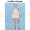 UR2025夏季新款女裝氣質(zhì)芭蕾風(fēng)雙肩帶A字連衣裙UWG750172 裸杏色 (偏短) S 曬單實(shí)拍圖