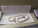 胖東來(lái)品質(zhì)純銀扣頭925鍍銀鑲鉆珍珠水晶手串扣子項(xiàng)鏈孔雙排孔八 圓形扣大號(hào)白金色 曬單實(shí)拍圖