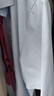 杉杉（FIRS）【DP免燙】短袖襯衫男士藍(lán)色夏季商務(wù)休閑純棉襯衣 藍(lán)色小格 40 曬單實(shí)拍圖