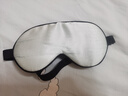 TA 兒童真絲眼罩桑蠶絲學(xué)生嬰兒睡眠曬太陽遮光可調(diào)節(jié)護(hù)眼罩天藍(lán) 曬單實拍圖