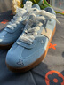 bosie伯喜刺繡復古德訓鞋女潮流休閑鞋百搭2025新款秋季軟底女鞋板鞋 淺藍色 37 （241mm） 曬單實(shí)拍圖